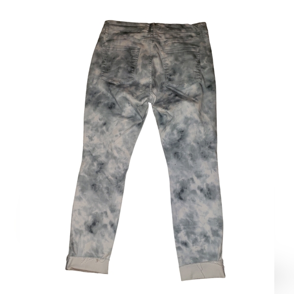 Good American Cloud Tie Dye Good Legs Fray Hem Denim Jeans - Picture 2 of 8